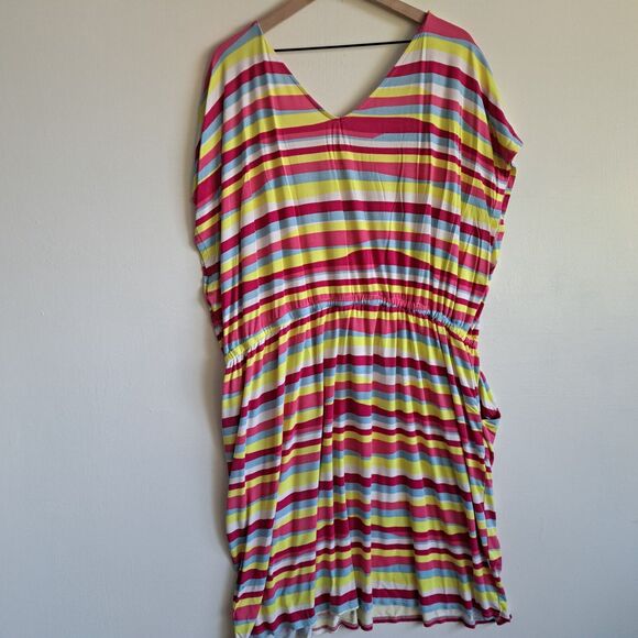 Torrid Mini Super Soft Dolman Dress Stripe Size 5  5x Stretchy Plus Size - Picture 6 of 11